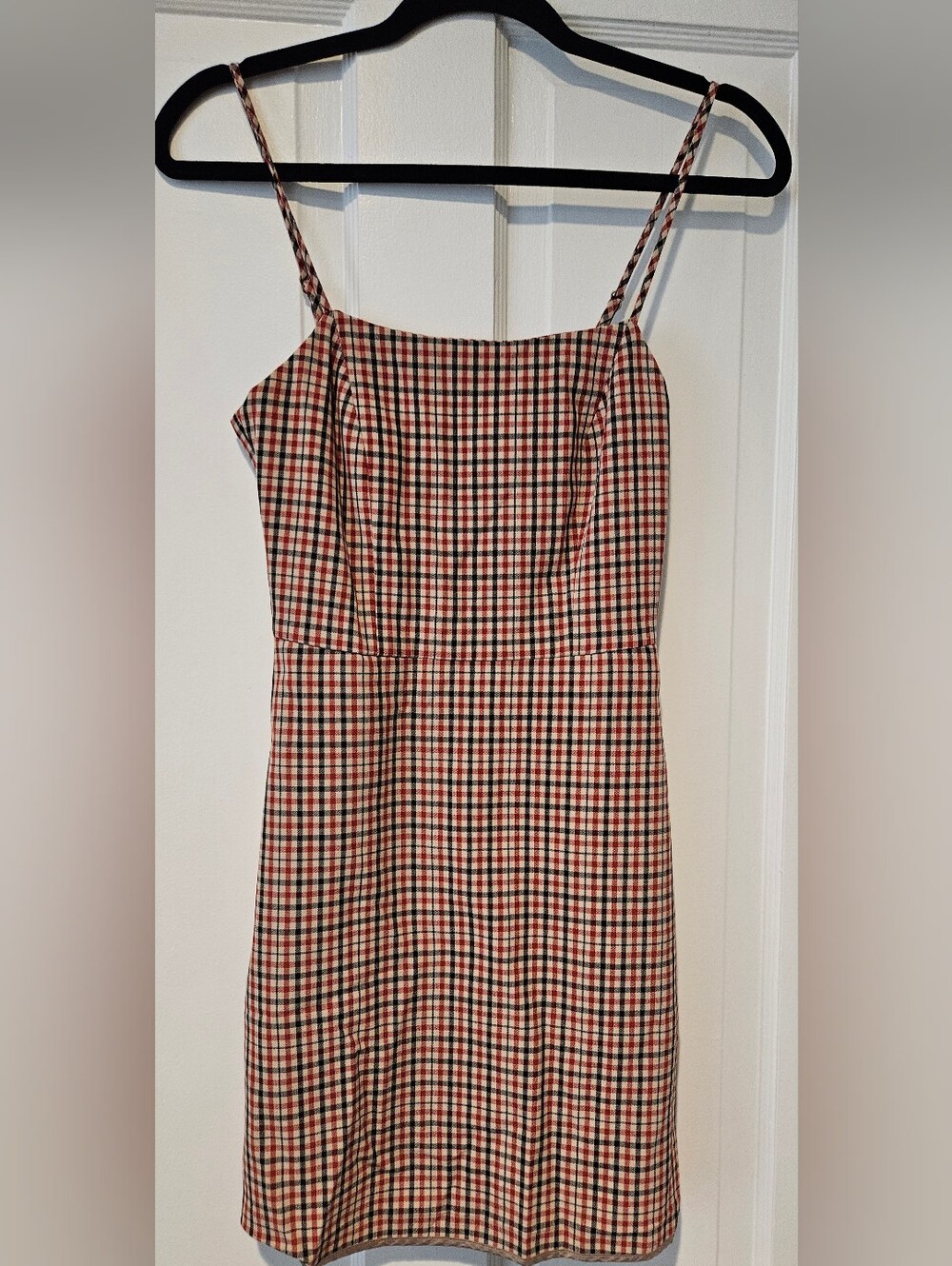 Aritzia Wilfred Isabelle Boho Preppy Retro Academia Plaid Mini Dress
